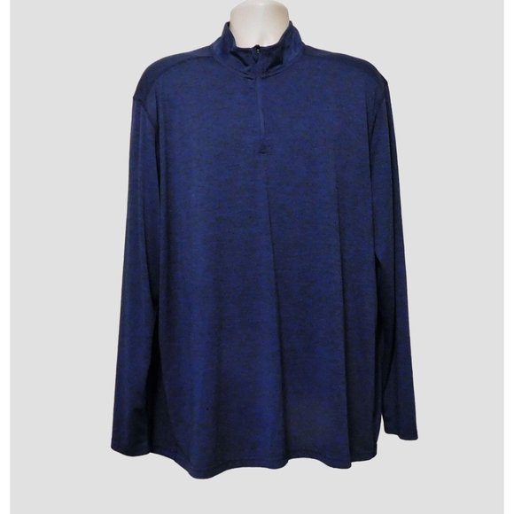 bcg Other - BCG Shirt Jacket 2XL Blue Pullover Zipper Long Sleeve Polyester Big & Tall